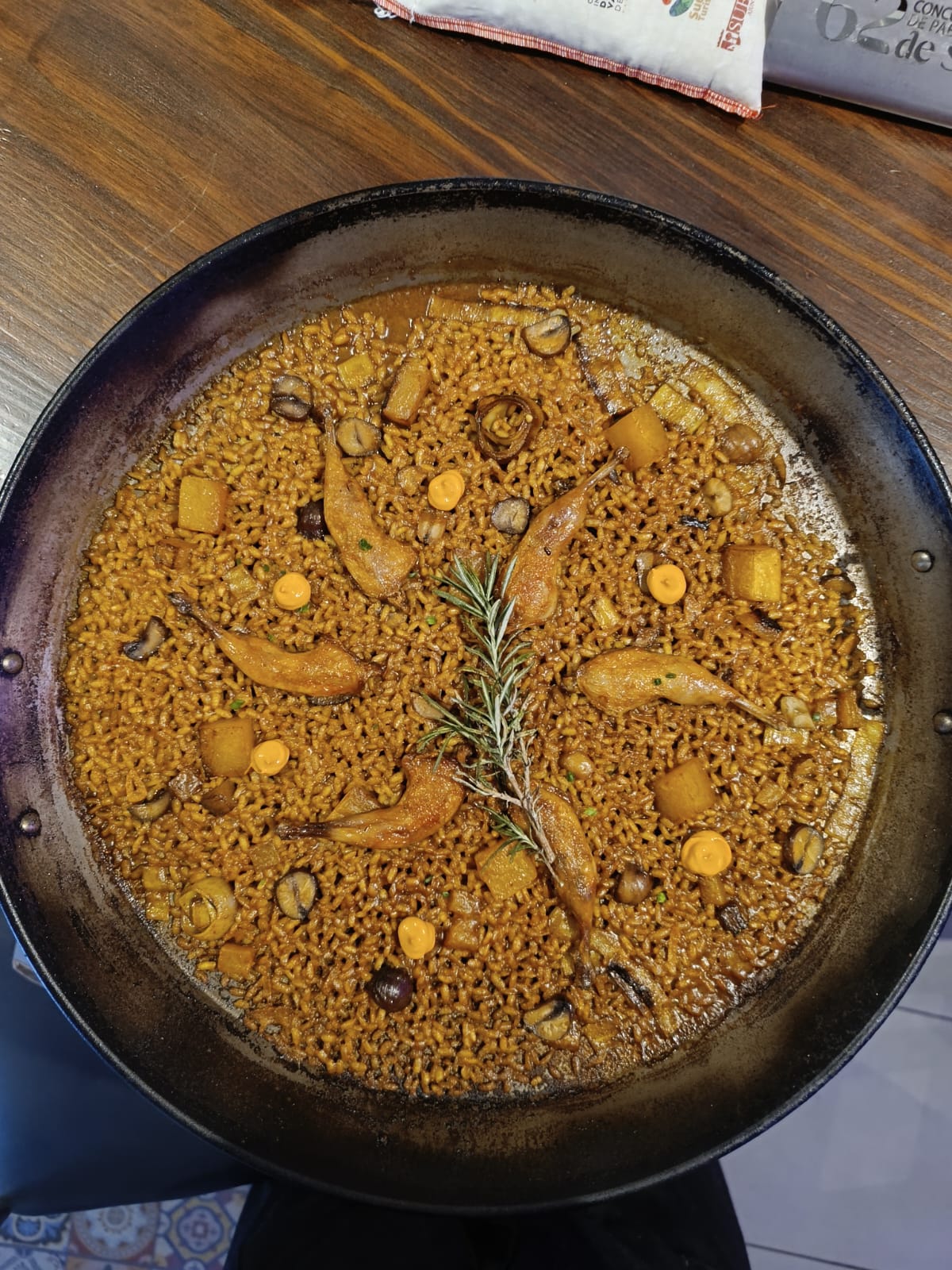 Arroz con gambas